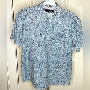 Wastal: Casual shirt light weight. blues/white like new.  xxl:(more like L - XL)